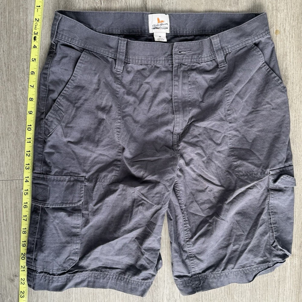 Field & Stream Ripstop Cargo Shorts Gray Men's Size 36 Outdoor Hiking Utility